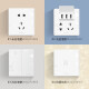 BULL switch socket G18 series single open single control switch large panel with fluorescent 86 type panel G18K111C texture white concealed installation
