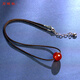 Istone red agate transfer bead pendant necklace new Chinese style birthday gift for girlfriend