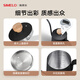 Simelo Deutsch Shimeille Hand-Cranking Bohnenschleife Kaffeebohnenschleife kleine Keramikkernhandbuch Kaffeemaschine Set 9-Gang Bohnenschleife + 304 Hand-Fill-Topf + 304 Filter