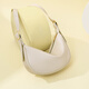 Bolsa Viney Bag Women's Cow Wide Bolsas Crossbody Light Luxury Empit Bag Bag Bold de cumpleaños For Girlfriend Wife [White] Bolsa de almohada de marca práctica de alta gama