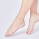 Saturday Fuhong 18K gold simple round bead K gold anklet for women birthday gift C088914 21+2cm