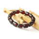 Qinrui natural raw mineral Baltic amber, old and new beeswax, blood amber barrel bead bracelet, 9mm (price per string) barrel bead shape