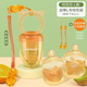 Pigeon Color Baby Chewable Fruit and Vegetable Feeding Bag Full Silicone Teether Teether Toy s Chewable + Anti-drop Chain + Feeding Spoon Set 0 pcs