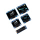 Green Shen 0.96-inch OLED display module 0.91 12864 screen 1.3-inch LCD screen 4/6/7 pin IIC/SPI unsoldered pin header 0.96-inch OLED 4-pin (white display)
