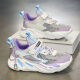 Tebbe Kinderschuhe Girls 'Sneakers Mesh atmungsaktives Single Net 2025 Neues Sommer Girl Casual Running Shoes Kinder -Turnschuhe 866 Weißes Single Net 22.5 Größe 35 Größe/innere Länge CM