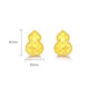 Trendy Acer Gourd Pure Gold 5G gold earrings, light luxury and high-end, give your girlfriend a birthday gift. Priced. One pair is about 0.95g.