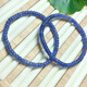 DL 1998 Fat Dong Lai quality tanzanite bracelet collection grade natural l bead men's and women's unfired sapphire bead bracelet 5*3mm