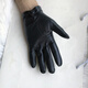 Gold Longyue Men's Lambskin Genuine Leather Gloves Touch Screen Thin Unlined Single Layer Soft Sheepskin Driving Outdoor Gloves Split Finger Spring Autumn Winter Plus Velvet Warm Black Plus Small Hand Repair Black XS Plus Velvet