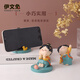THE RABBIT IVEN Creative Chinese Style Mobile Phone Holder Office Small Ornaments Xi'an Souvenir Cultural and Creative Gift Teacher's Day Gift Practical Tang Lady Mobile Phone Holder-Berry Troubles