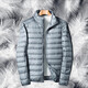 Woodpecker Lightweight Down Jacket Men's Short Winter Jacket Men's New Ultra-Light Casual Young and Middle-aged White Duck 16050 Black (Stand Collar) 2XL (160Jin Jin is equal to 0.5kg -180Jin Jin is equal to 0.5kg)
