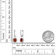 GEM STONE KINGGSK garnet earrings for women 925 silver set with 2.64 carat colored gemstone earrings for women classic simple earrings gift
