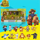 Boonie Bears Bears Bears zwei kahle starke Puppen -Tier -Puppen -Model Kindersimulationsspielzeug Set 826 Set