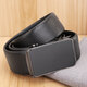 Niu Dangjia belt men's business automatic buckle cowhide belt trouser belt soft 7305 birthday gift black 110cm gift