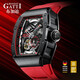 
Bugatti (BONEST GATTI) watch men's mechanical watch fully automatic hollow German luminous waterproof 2023 wine barrel men's watch gives boyfriend gifts Abyss Black BG9901-A4