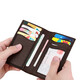 MANNIQSON Brand Wallet Ultra-Thin Carte Bag Men's Men's Val Cowhide Mini Men's High-Fel Card Sac Permis de conducteur Bank Card Bank Card Black