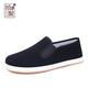 
Shiju autumn new style old Beijing cloth shoes men lazy traditional cloth shoes breathable middle-aged and elderly dad retro layered men's shoes 12802 black 44