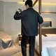 
Lanmiao LAMIU men's pajamas ice silk long sleeves 2024 new spring and autumn high-end imitation silk youth home clothing set high-quality ice silk 844 XL size height about 175 weight 130-150 Jin [Jin equals 0.5 kg]