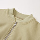 
La Nikar double-head zipper jacket for women top jacket for women high-end letter cardigan short loose jacket for slimming-S1278 avocado all size