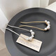 Two Worlds, Ancient Style Artificial Pearl Tassel Hairpin, Ball Hairpin, Metal Hairpin, Modern Simple Step-Shaking Cheongsam Hair Accessories