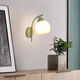Opu Yuanxing simple bedroom wall light led green bedside lamp cream windshield iron art living room balcony staircase decorative wall light B686 green lily of the valley flower 5 watts warm light