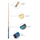 Mystery (O'MIN) New Generation Gunner Billiard Club Black Eight Small Head Black 8 Chinese Eight Ball Snooker 16 Color Head Billiard Club (Split) Mystery OMIN Rod Bucket Set Copper Ring 10mm Suitable for Chinese Black Eight Occasional Snooker