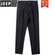 JEEP SPIRIT秋季休闲裤男士长裤子韩版直筒冬装潮流百搭毛呢修身小脚男裤 厚款 9885 黑色 9885(秋冬) 31