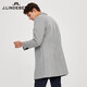 J. Lindeberg Shopping Mall mismo en la misma longitud de mediana longitud y verano lana de lana de lana abrigo de lana Men 520427003 R19 Flor de granito Ceniza XS