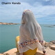 Charm Kendo官网女丝巾防晒旅游披肩海边度假时尚百搭披肩生日礼物送女友妈妈 米色 送老婆女朋友高级感实用