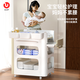 优乐博（ULOP）德国尿布台婴儿护理台多功能新生儿宝宝按摩洗澡抚触移动换衣服 婴幼儿用品换尿布+小浴盆+乳胶垫