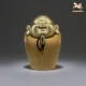 Copper Master Copper Ornament <Satisfied People Changle> Maitreya Home Office Living Room Desktop Jewelry