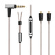 Earmax for MMCX Shure SE215PRO SE425 SE535 SE846 E5000 silver plated earphone cable gray direct plug-in and hanging cable control version
