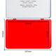 Deli 143*87 mm Metal Square Gran contabilidad financiera Especial Segunda plataforma de impresión en seco Impresión de papel Suministros financieros Suministros de oficina Red 9893 Plataforma de impresión