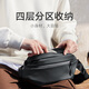 Mijia Xiaomi Brustbeutel Männer Umhängetasche Frauen multifunktionaler Freizeit-Sport-Cross-Body-Tasche Trendy Taillenbeutel große Kapazität Schwarz