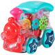 Jiayile Children's Electric Toy Car Transparent Gear Train Music Universal Girl Un an Baby 2 ans 3 Boy Play Gear Train [Couleur aléatoire]