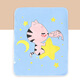Neuer Urinabscheider, Baby atmungsaktiv, Baumwolle verdickte Waschablen, Baby Windelpolster, Tante Pad, Mondbär Blau, 50*70 cm