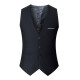 Zuosike Men's Suit Vest Korean Style Slim Vest Autumn Thin Trendy Casual Style Small Vest Men Gray Four Buttons 2XL (130-145Jin [Jin equals 0.5 kg])