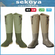 SEKOYA LUYA BOTAS DE CAMINACIÓN DE BOOTS ALIMENTOS AMPLEOS Y ANTI-SLIP CLANTRAS DE PESCA DE LA TRANSIÓN AGUA EL AGUA RAVER CAPILACIÓN BEACHA Cañas de lluvia de mar 5013J Caki claro (suela de pegamento) L Tamaño de zapato 42
