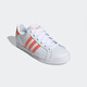 Adidas casual shoes women's shoes 2025 summer new Clover sneakers white shoes versatile low top shoes EE6202 white/orange 36 (220mm)