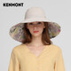 卡蒙（Kenmont）防紫外线太阳帽女遮阳帽防晒时尚大沿帽可折叠夏帽檐加大遮热3890 浅卡其色 56.5-58cm