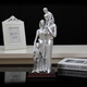 
Shantoulin Village is suitable for pregnancy gifts for family of four ornaments for the 10th anniversary of the wedding anniversary to send wife to newlyweds 15935 silver lettering boy family of three