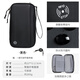 fancyfree portable multi-functional document storage bag hanging neck multi-card slot ticket holder small passport bag overseas travel boarding bag black