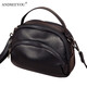 
ANDSEEYOU brand crossbody bag women new multi-layer single-shoulder crossbody bag head layer cowhide mini small bag hand-held shell bag dark blue