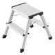 
Hailuo Hailo German brand Ladder household folding ladder herringbone ladder thickened safe climbing multi-function step ladder 4442-701 Double-sided aluminum alloy Two-step ladder