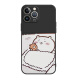 
Mei Ten Cent (MSMF) creative new cute style chiikawa jii Xiaoba Apple phone case ultra-thin anti-fall lens full-inclusive liquid soft silicone protective case suitable for couples men and women [Rude's Cube texture black] Jii-MF11304Y iPhone12Mini