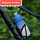 Shantou Lincun cycling kettle elite bicycle kettle squeeze outdoor bicycle mountain bike road bike sports water cup holder gradient kettle + water bottle holder - Wuqing blue and purple