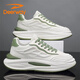 Deerway -Schuhe Herrenschuhe 2025 Sommer Daddy Schuhe Herren dicker Sohle atmungsaktives lässige Sportschuhe weiß hellgrün 42