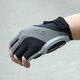 CAVALRY Bicycle Silicone Half Finger Gloves Summer Outdoor Sports Fitness Gloves Men's and Women's GEL Short Finger Mountain Bike Road Bike Shock Absorbing Perspiration Gloves Cycling Equipment Black Gray L