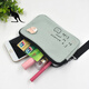 Cool Kangaroo women's bag light luxury canvas clutch simple fabric hand grab bag girl cute mobile phone bag fashion mini Japanese and Korean turmeric