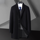 Pierre Cardin Fat Gran Tamaño de gama alta de longitud media lana de lana de lana de lana más grasa más gabardina de lana de lana de otoño y lana de otoño.