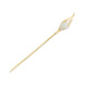 Mourou Chinese style magnolia hairpin simple modern white magnolia step shake hairpin ancient style Hanfu hairpin headdress golden branch jade hairpin A0901C